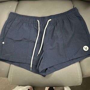 Vuori Navy Athletic Shorts